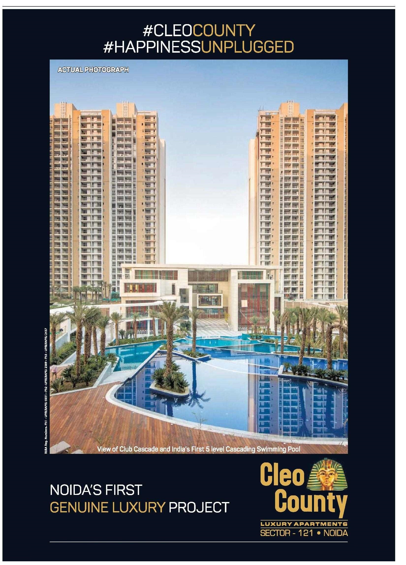 Book luxury apartments at ABA Cleo County in Noida