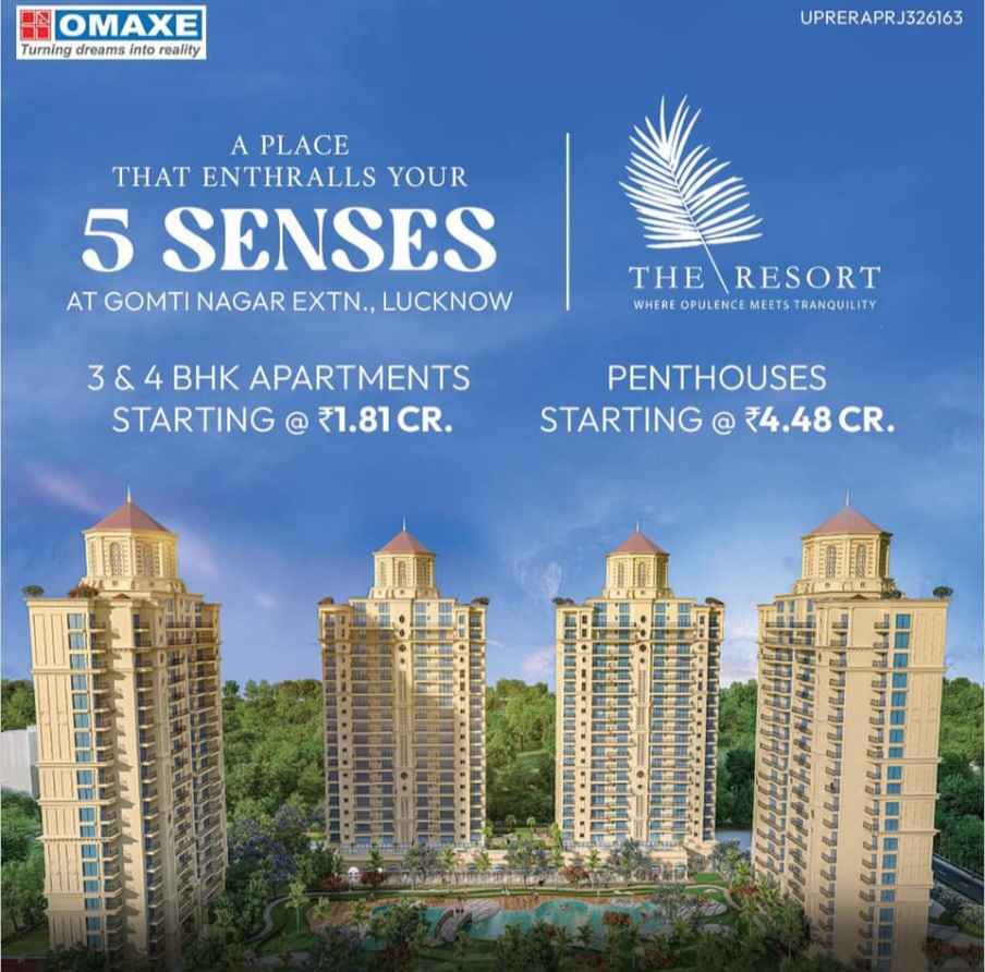 Don't miss the last chance to secure your dream home at Omaxe The Resort in Gomti Nagar Extension, Lucknow