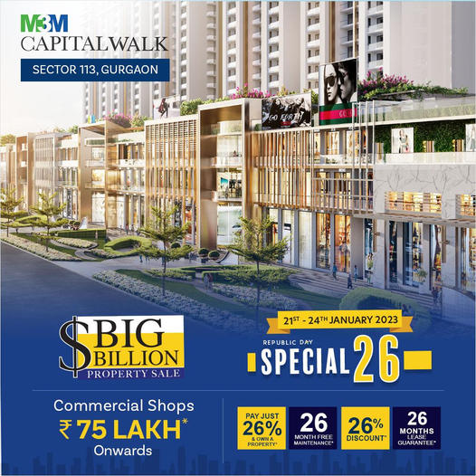 Your investment journey begins today with M3M Capital Walk, Dwarka Expressway, Gurgaon