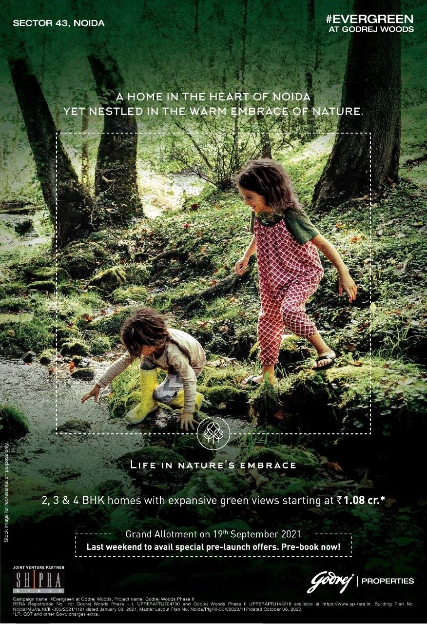 Evergreen Godrej Woods Offering 2 & 3 & 4 BHK Homes with Expensive Green Views Starting at Rs 1.08 cr