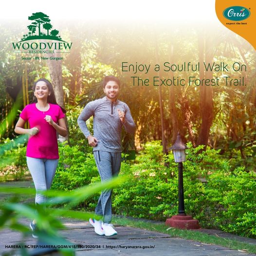 Enjoy a soulful walk on the exotic forest trail at Orris Woodview Residences, Gurgaon