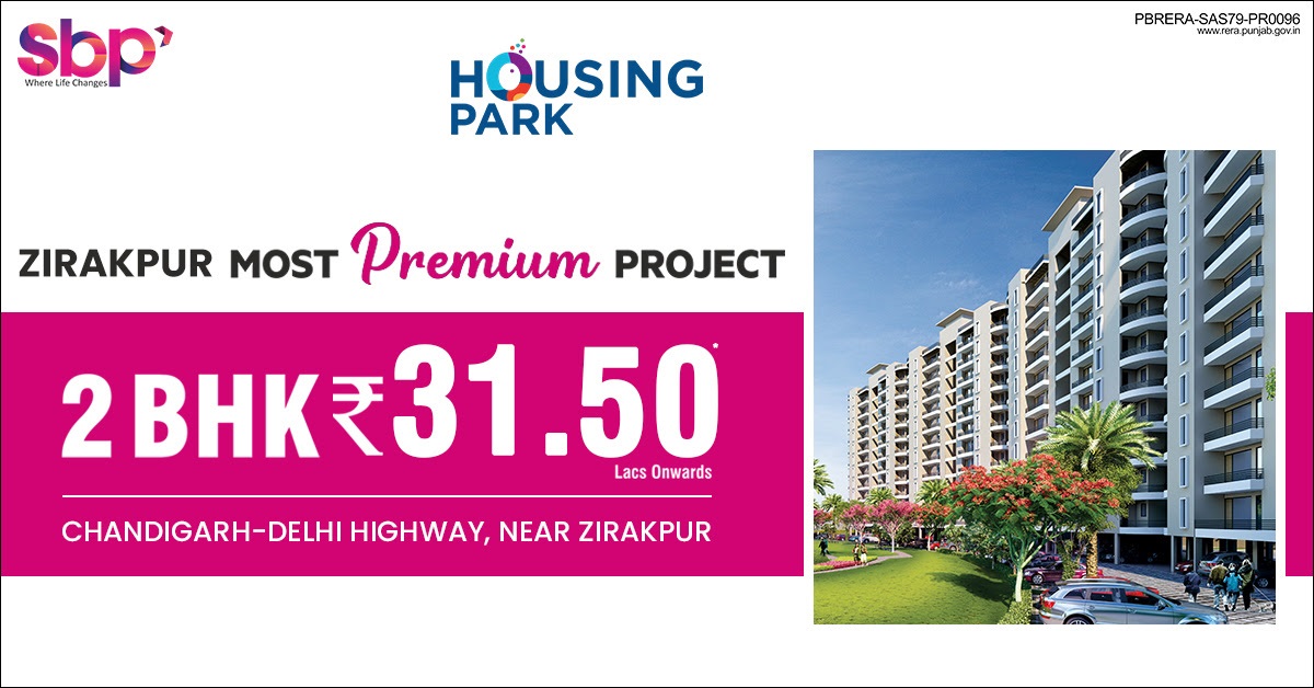 Book 2 BHK home Rs 31.50 Lac onwards at SBP Housing Park, Chandigarh Update