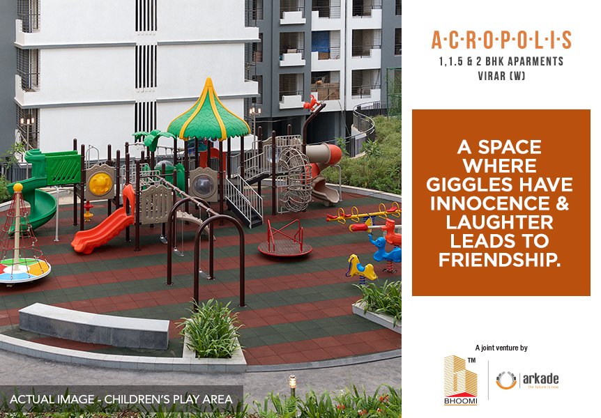 An outdoor play area for your kids at Arkade Acropolis