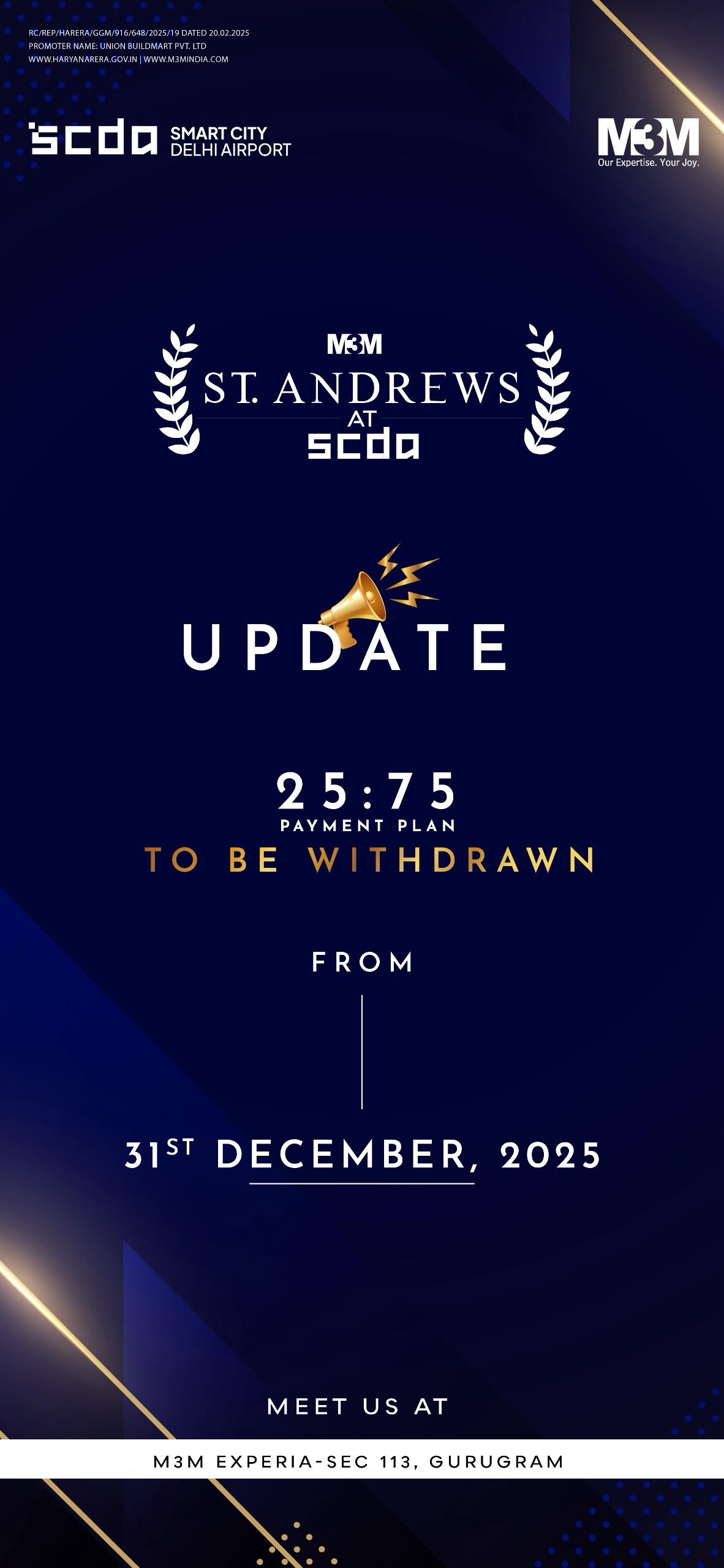 Secure Your Future at M3M St Andrews, Gurugram Before 31st December 2025