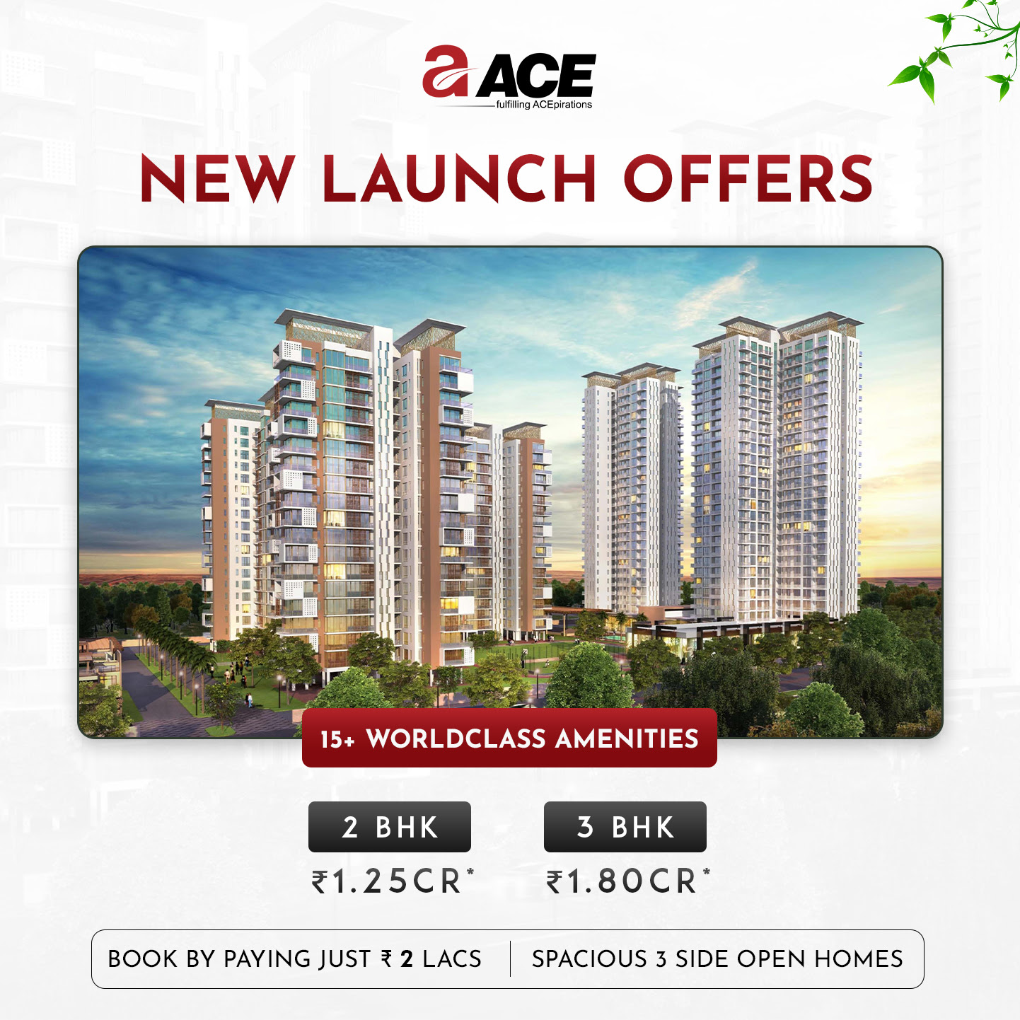 Ace Starlit Presenting 15+ world class amenities in Noida