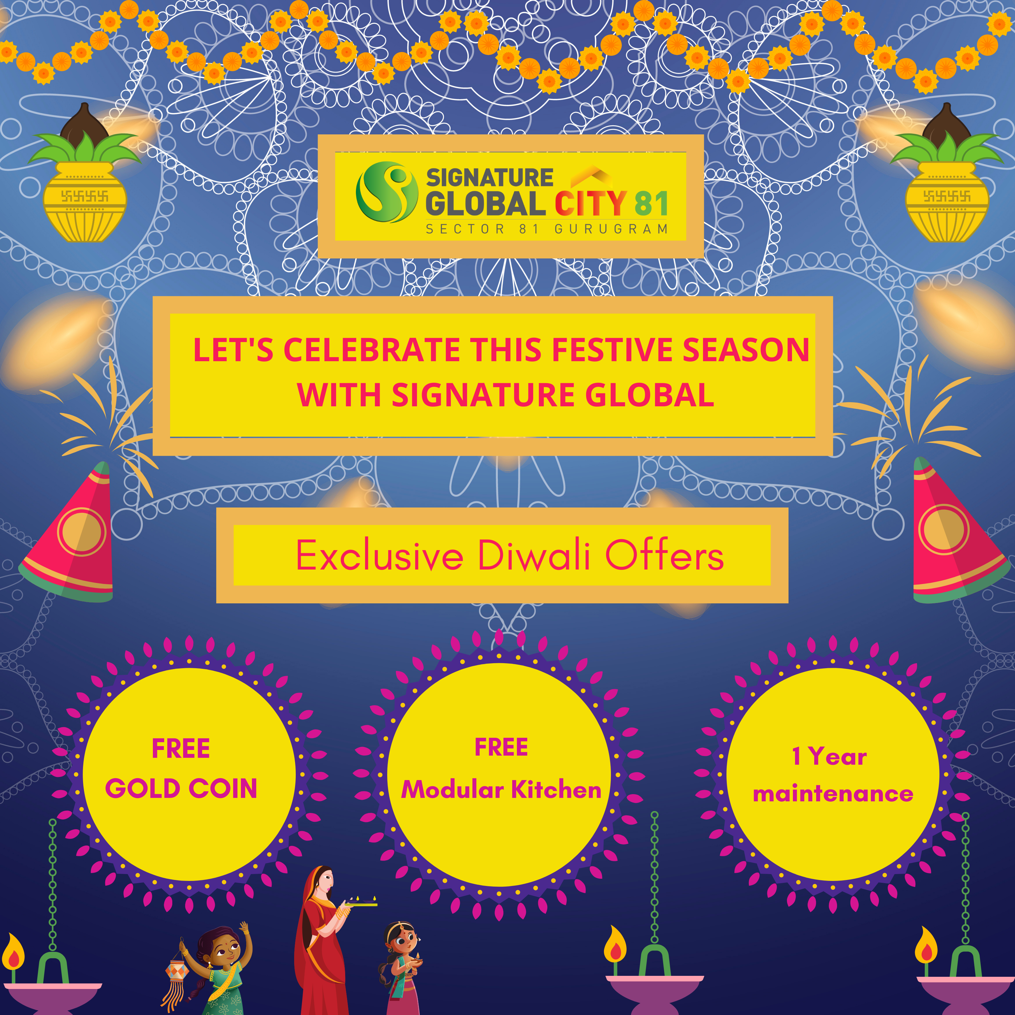 Lets Celebrate This Diwali Season with Signature Global city 81 with Exclusive Offers