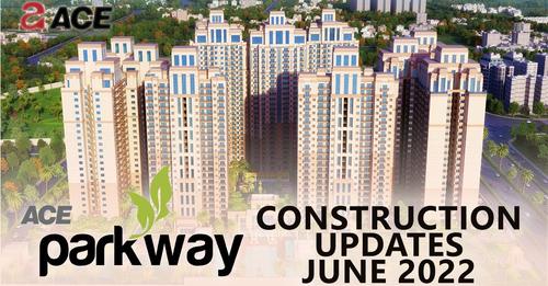 Construction update June 2022 at Ace Parkway in Sector 150, Noida