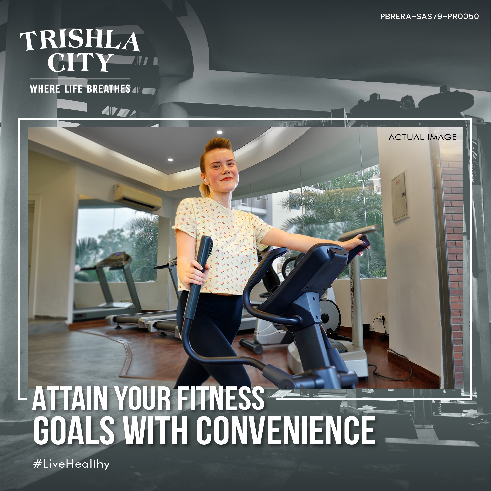 Attain your fitness  goals with convenience at Trishla City in Zirakpur, Chandigarh