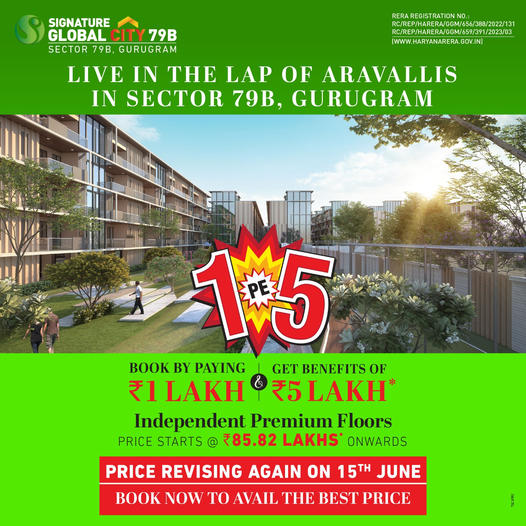 Discover blissful living at Signature Global City 79B, Gurgaon