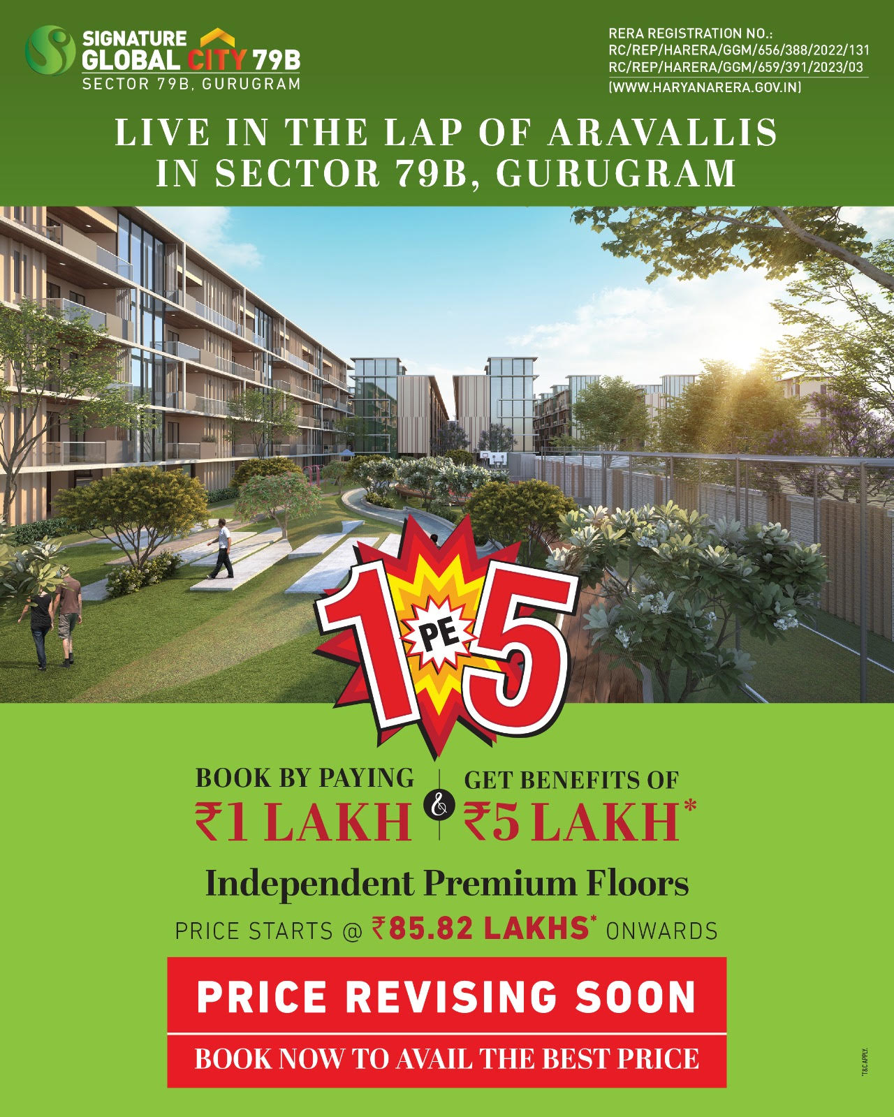Hurry secure your dream home now before prices revise for Signature Global City 79B, Gurgaon