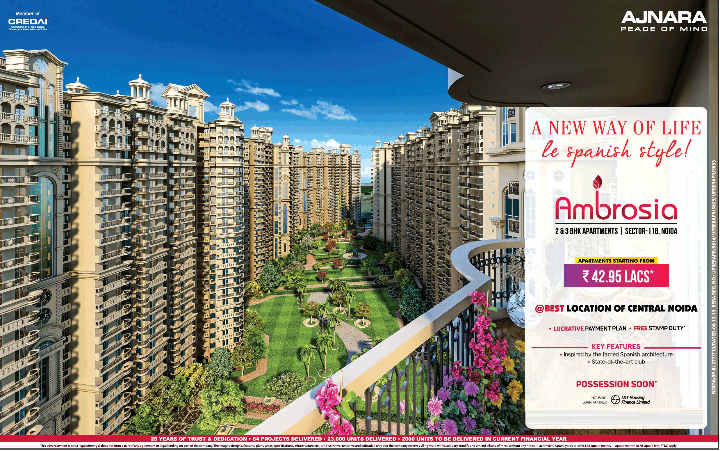 Possession soon at Ajnara Ambrosia in Sector 118, Noida Update