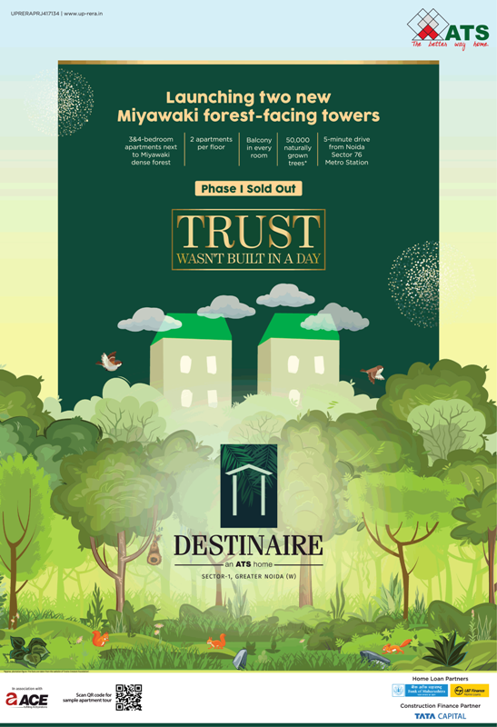 Launching two new miyawaki forest-facing towers at ATS Destiniaire in Great Noida