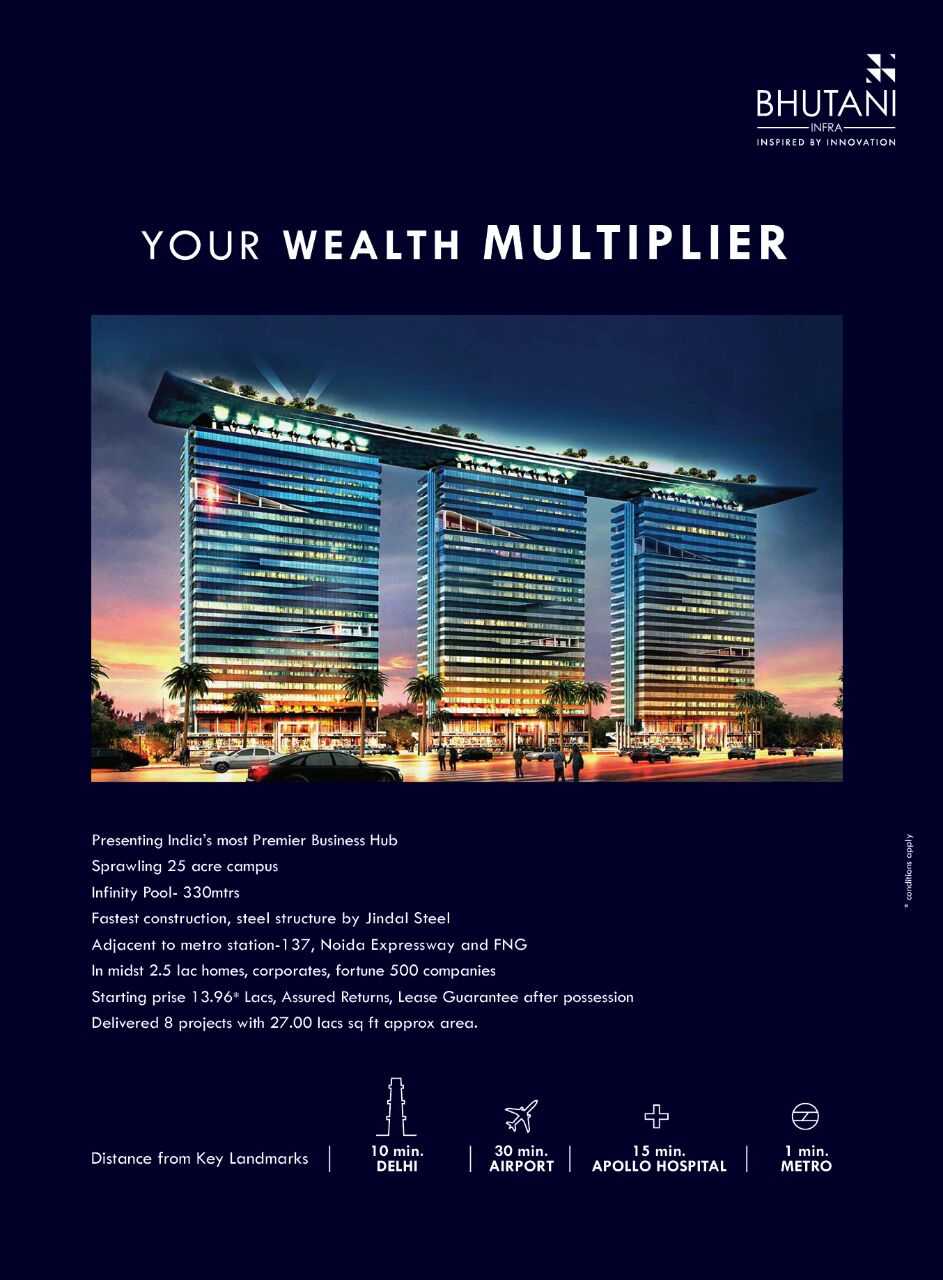 Multiply your wealth at Bhutani Alphathum in Noida