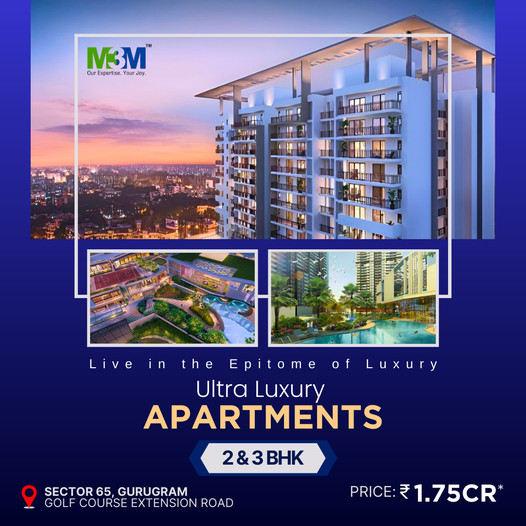 Book 2 & 3 BHK Ultra luxury apartments Rs 1.75 Cr at M3M Sky City, Gurgaon