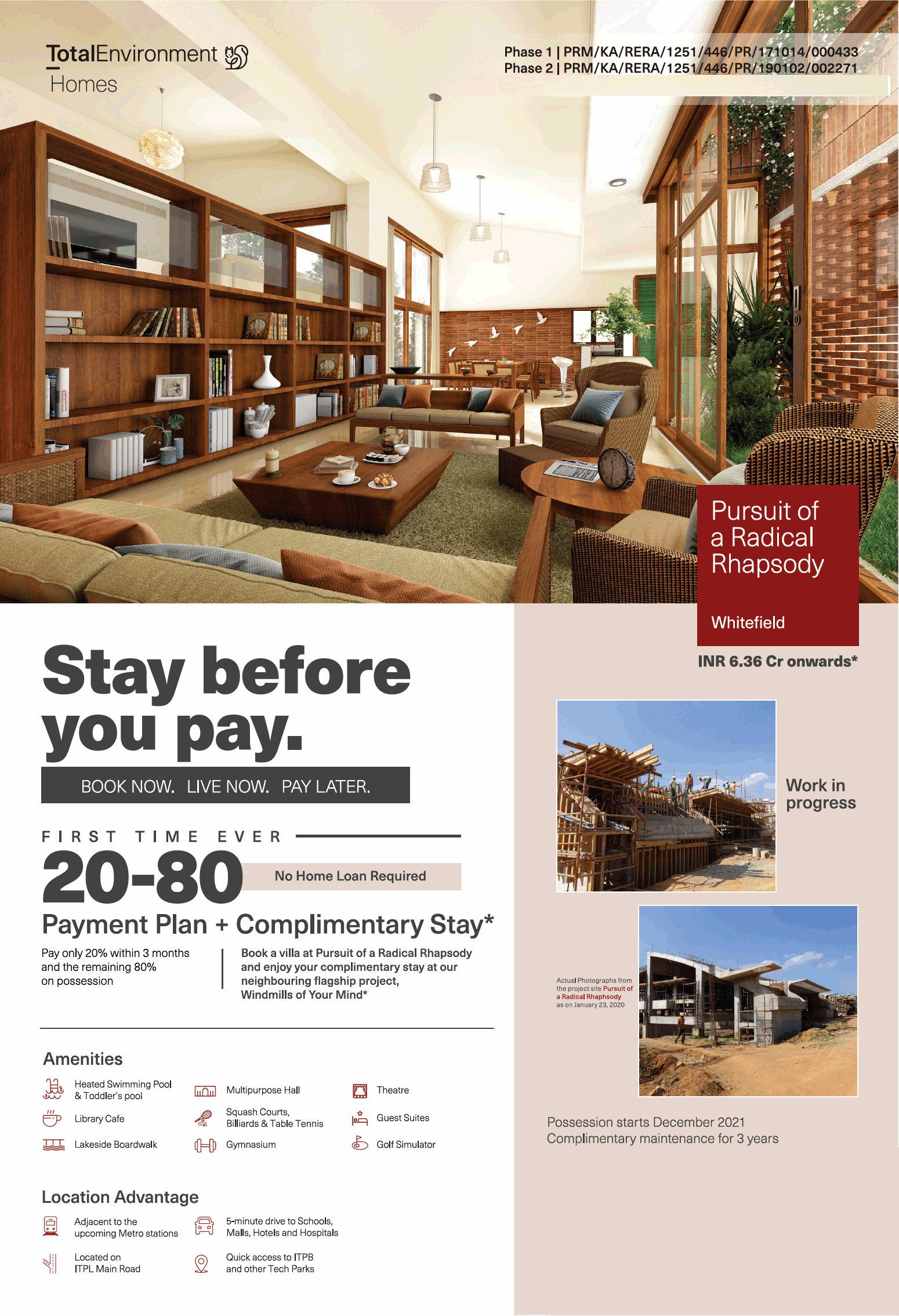 Book villa Rs 6.36 Cr onwards at Total Environment Pursuit of A Radical Rhapsody in Bangalore Update