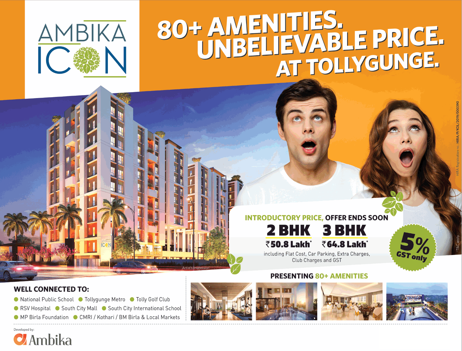 Presenting 80+ amenities at Ambika Icon in Kolkata