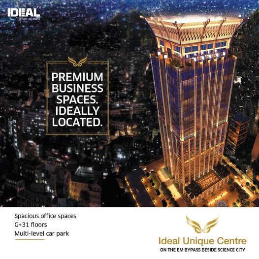 Spacious office spaces G+31 floors multi-level car park at Ideal Unique Centre, Kolkata Update
