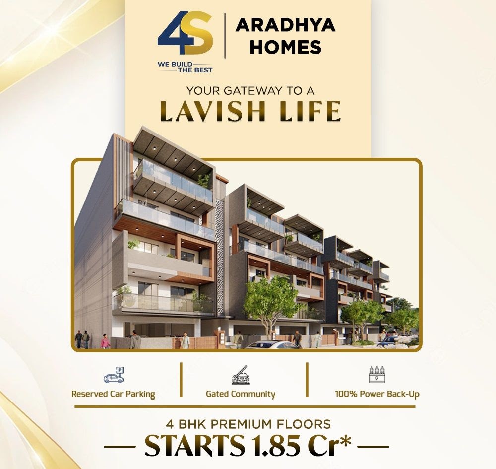 Book 4 BHK premium floor price starts Rs 1.85 Cr. at Aradhya Homes in Sector 67A, Gurgaon
