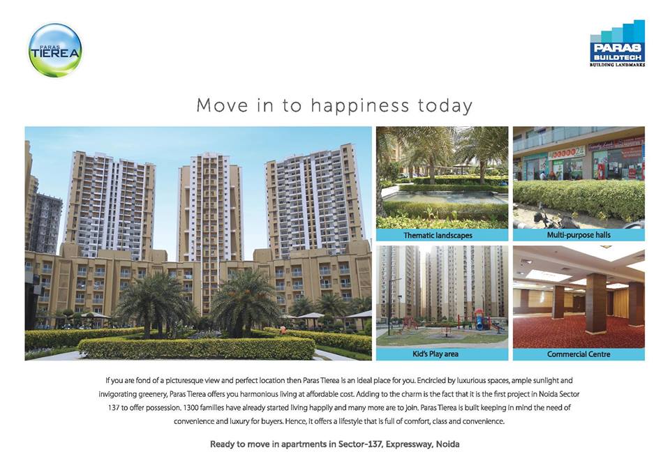Move In To Happiness In Paras Tierea
