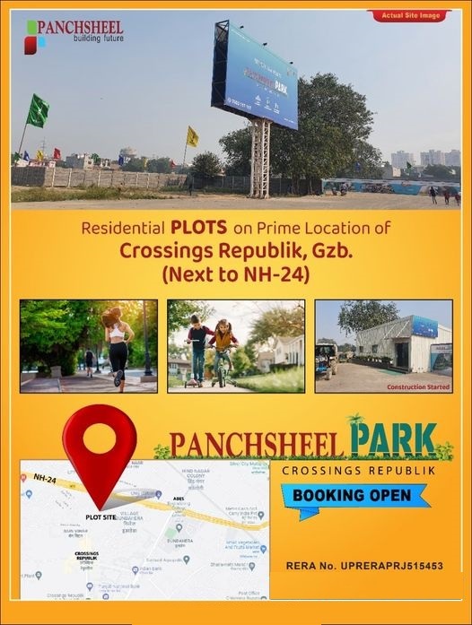 Panchsheel Park Residential plots on prime location of Crossings Republik, Ghaziabad Update
