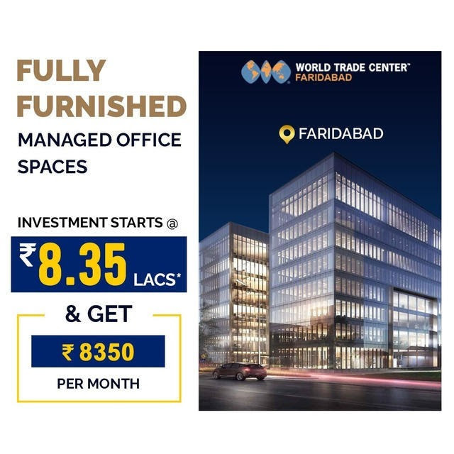 Invest Rs 8.35 Lac & Get Rs 8350 per month at RPS world Trade Center, Faridabad Update