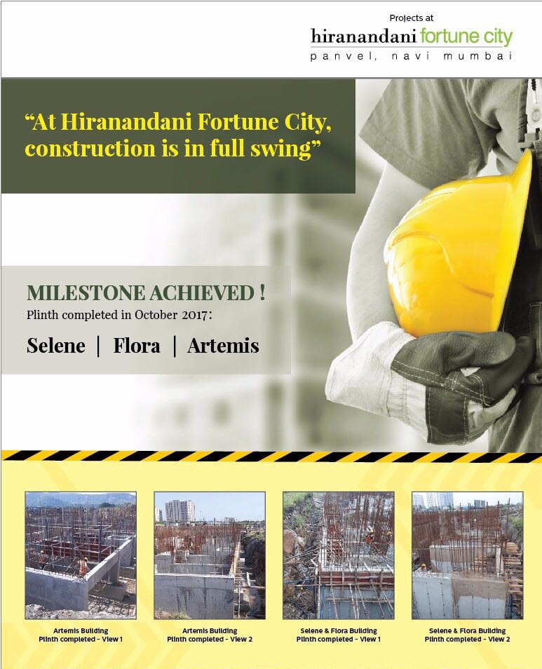 Construction in full swing at Hiranandani Fortune City in Navi Mumbai Update