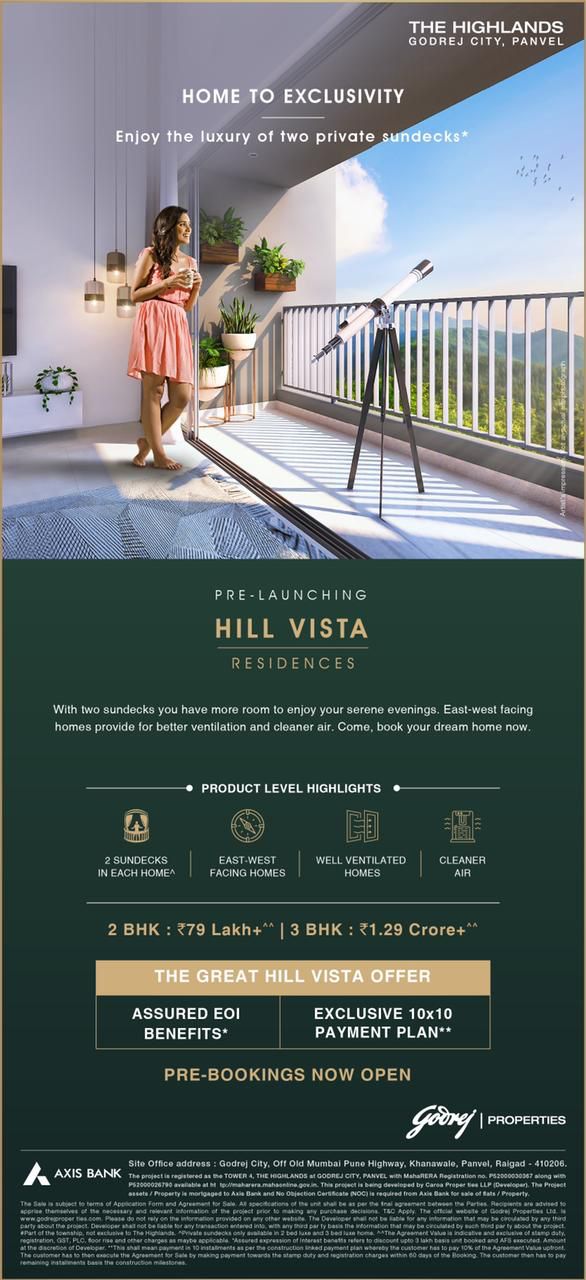 Pre-launching Hill Vista Residences at The Highlands Godrej City, Navi Mumbai Update