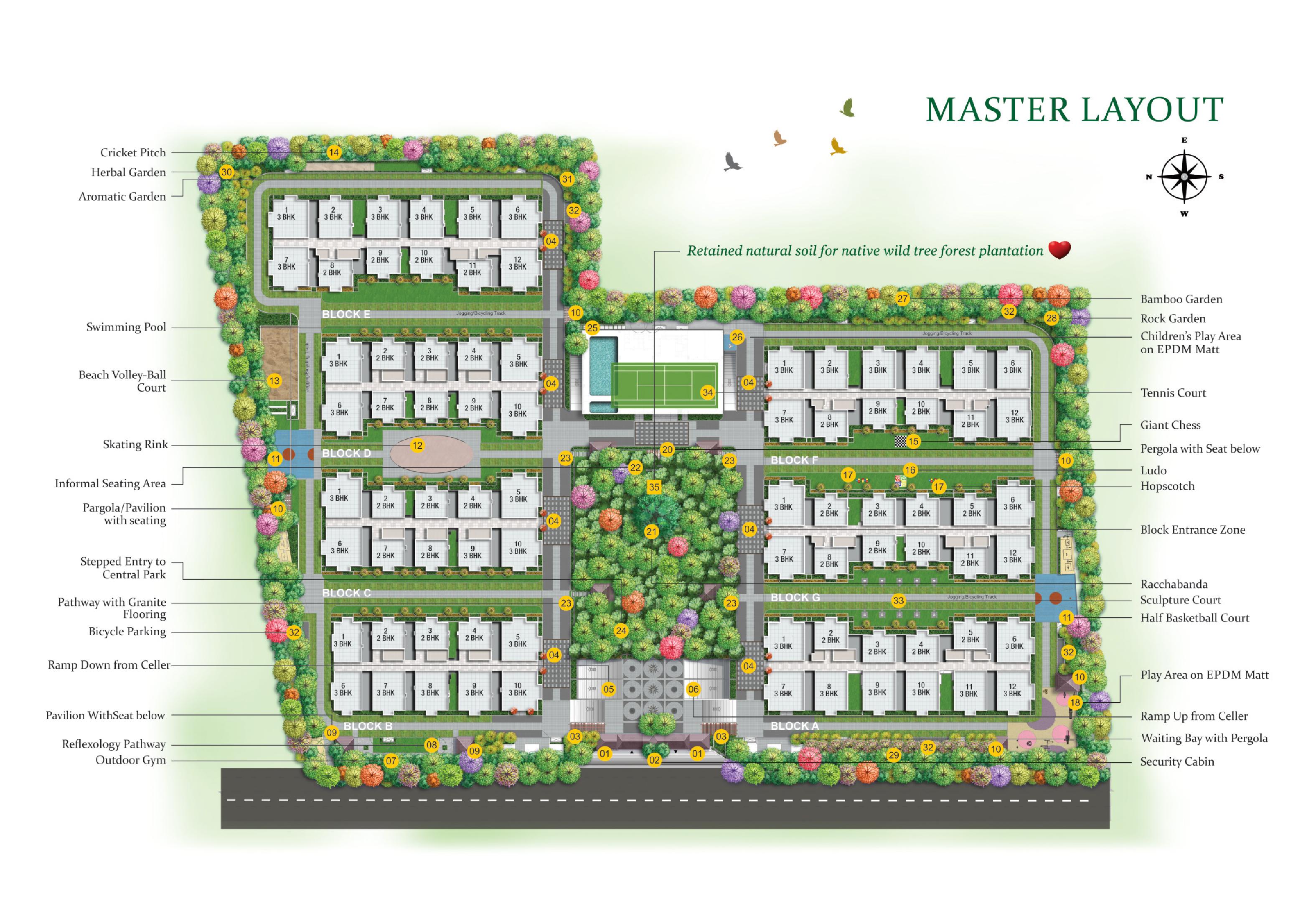 Master layout of Greenmark Mayfair Apartments in Hyderabad