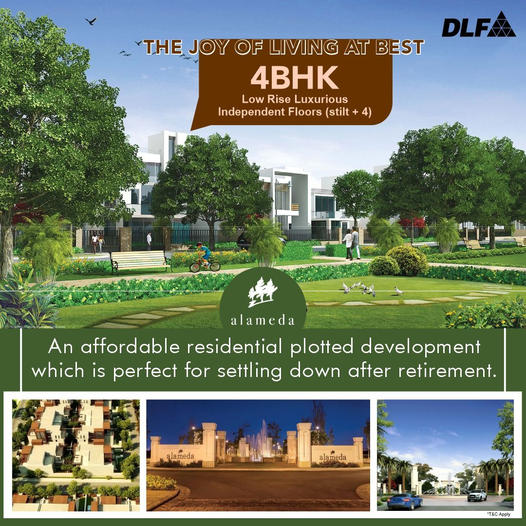 The Joy of Living at Best 4 BHK Low Rise Luxury Floors at DLF in Sector 73 Gurgaon