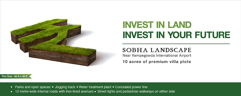 Sobha Landscape gives you the freedom of indulging in designing your plot, your way Update