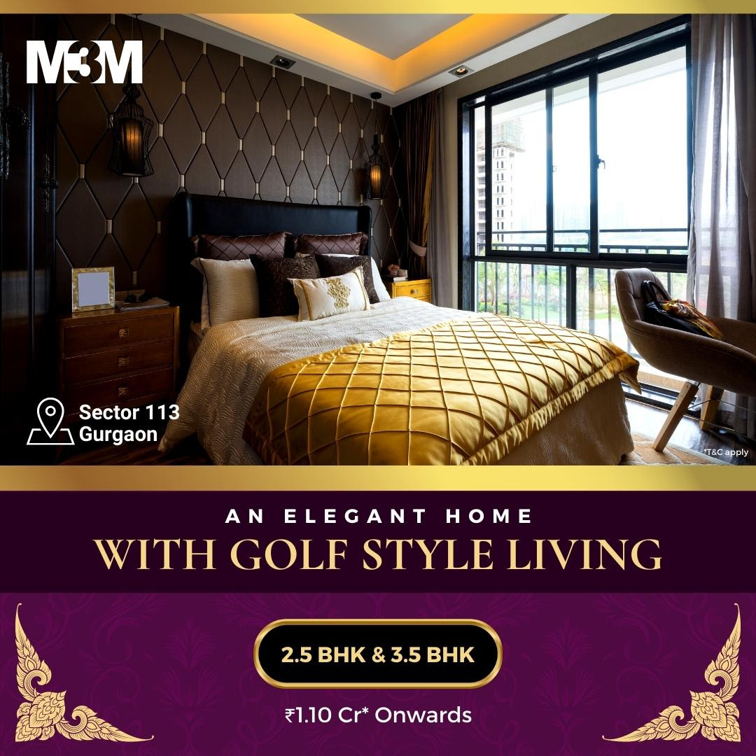 An elegant home with golf style living at M3M Capital in Sector 113, Gurgaon