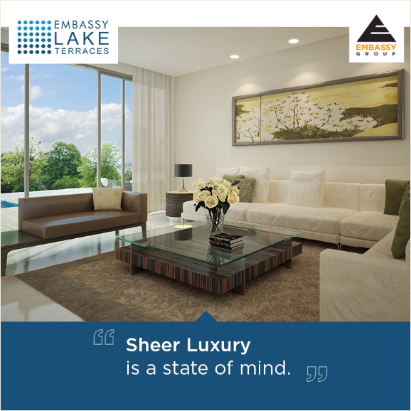 At Embassy Lake Terraces Sheer Luxury is a state of mind