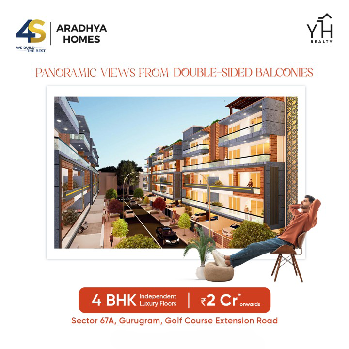 Indulge in breathtaking vistas from double-sided balconies at 4S Aradhya Homes, Gurgaon Update