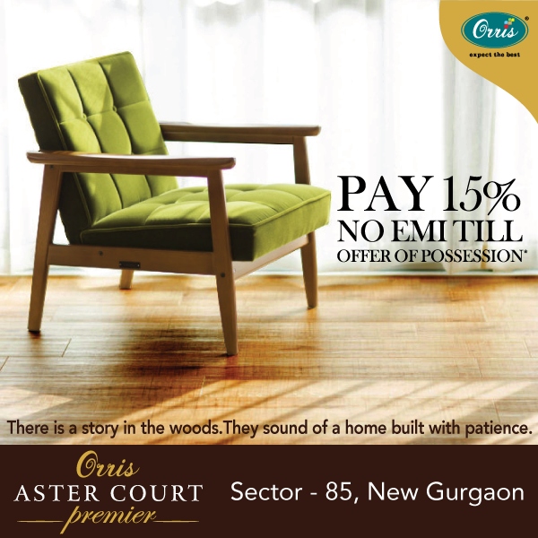 Book only at 15% & No EMI till offer of possession at Orris Aster Court Premier, Sector 85, New Gurgaon