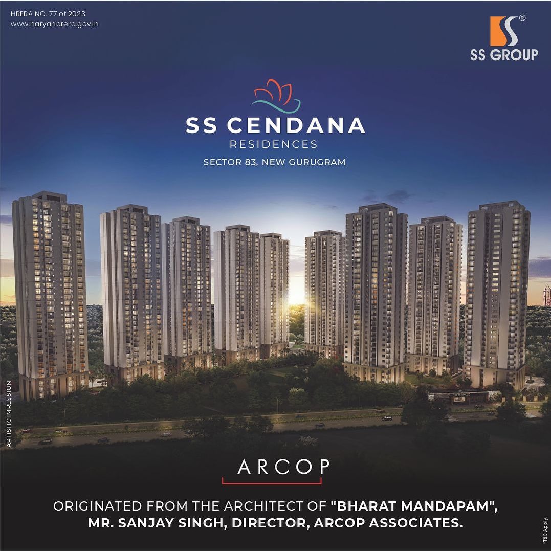 SS Group is coming up with luxurious 3/3.5 BHK Apartments Rs 1.23 Cr onwards in Gurgaon