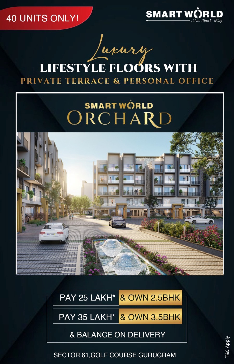 Only 40 units left at Smart World Orchard, Gurgaon