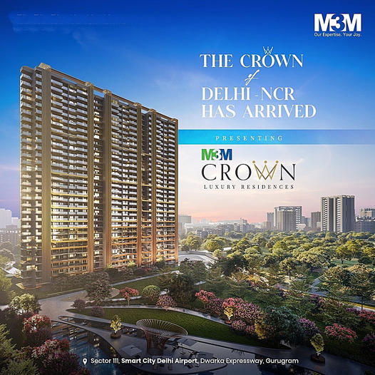 M3M Crown Gurgaon is an opportunity to occupy a territory that rouses your spirit and conveys peacefulness to your mind