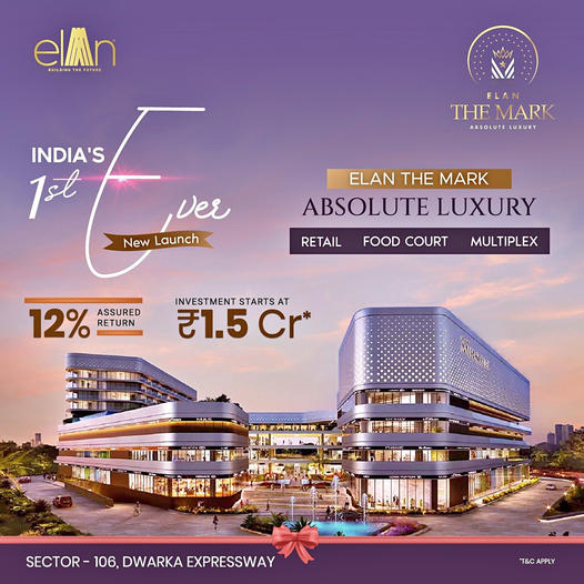Great investment opportunit at Elan The Mark in Sector 106, Gurgaon