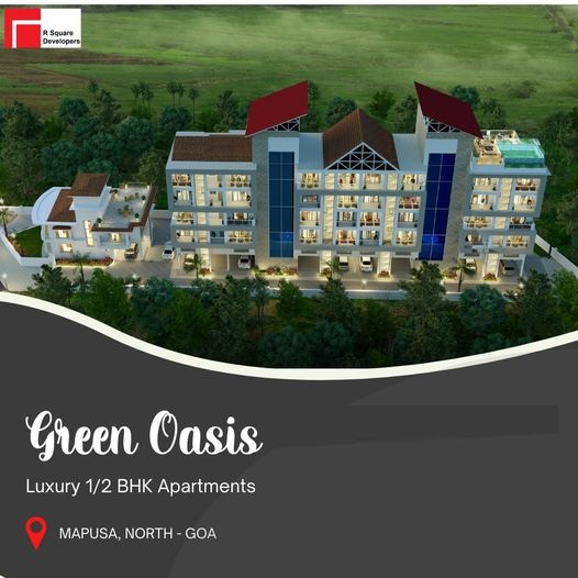 Luxury 1/2 BHK apartments at R Square Green Oasis in Mapusa, Goa