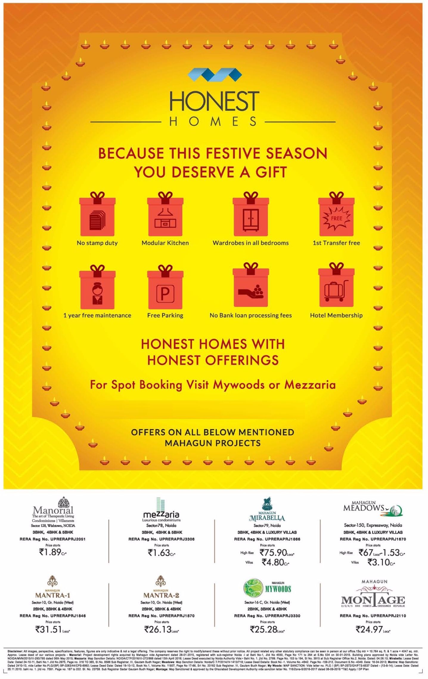 This festive season book honest homes with honest offerings at Mahagun Projects