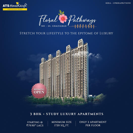 Booking open at ATS Floral Pathways in NH 24, Ghaziabad