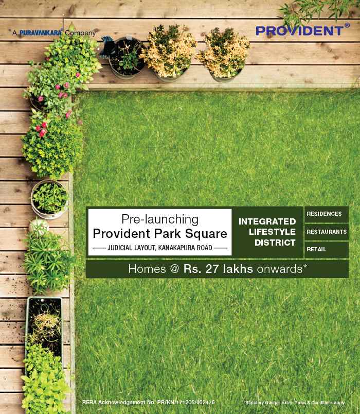 Pre launching Provident Park Square in Bangalore