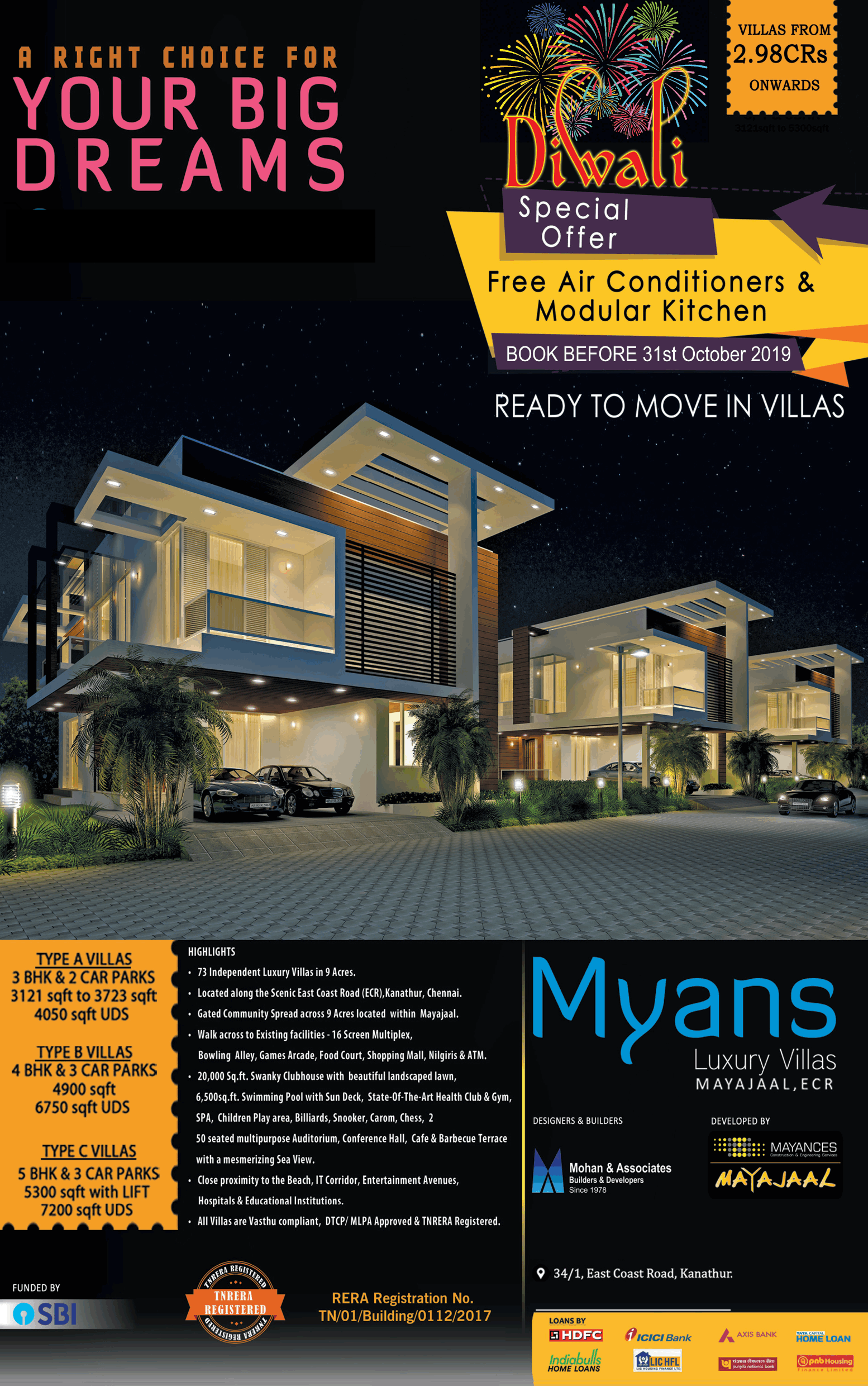 Book villas from Rs 2.98 Cr onwards at Myans Luxury Villas in Chennai Update