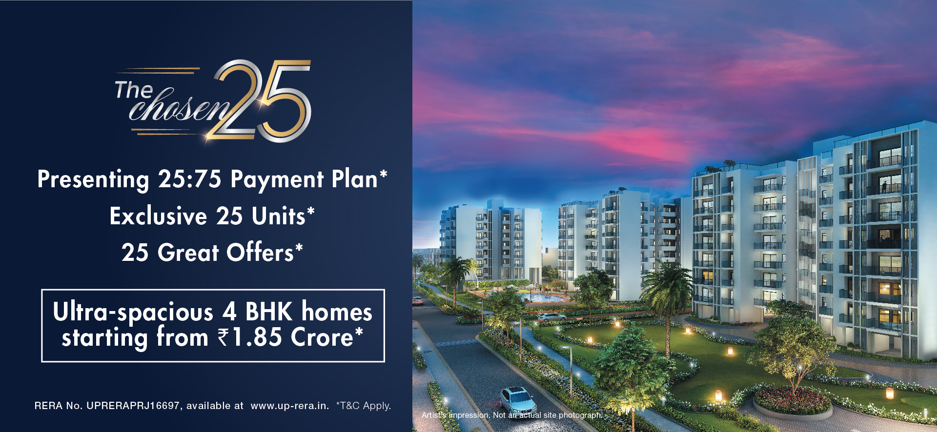Presenting 25:75 Payment Plan at Godrej Golf Links in Greater Noida