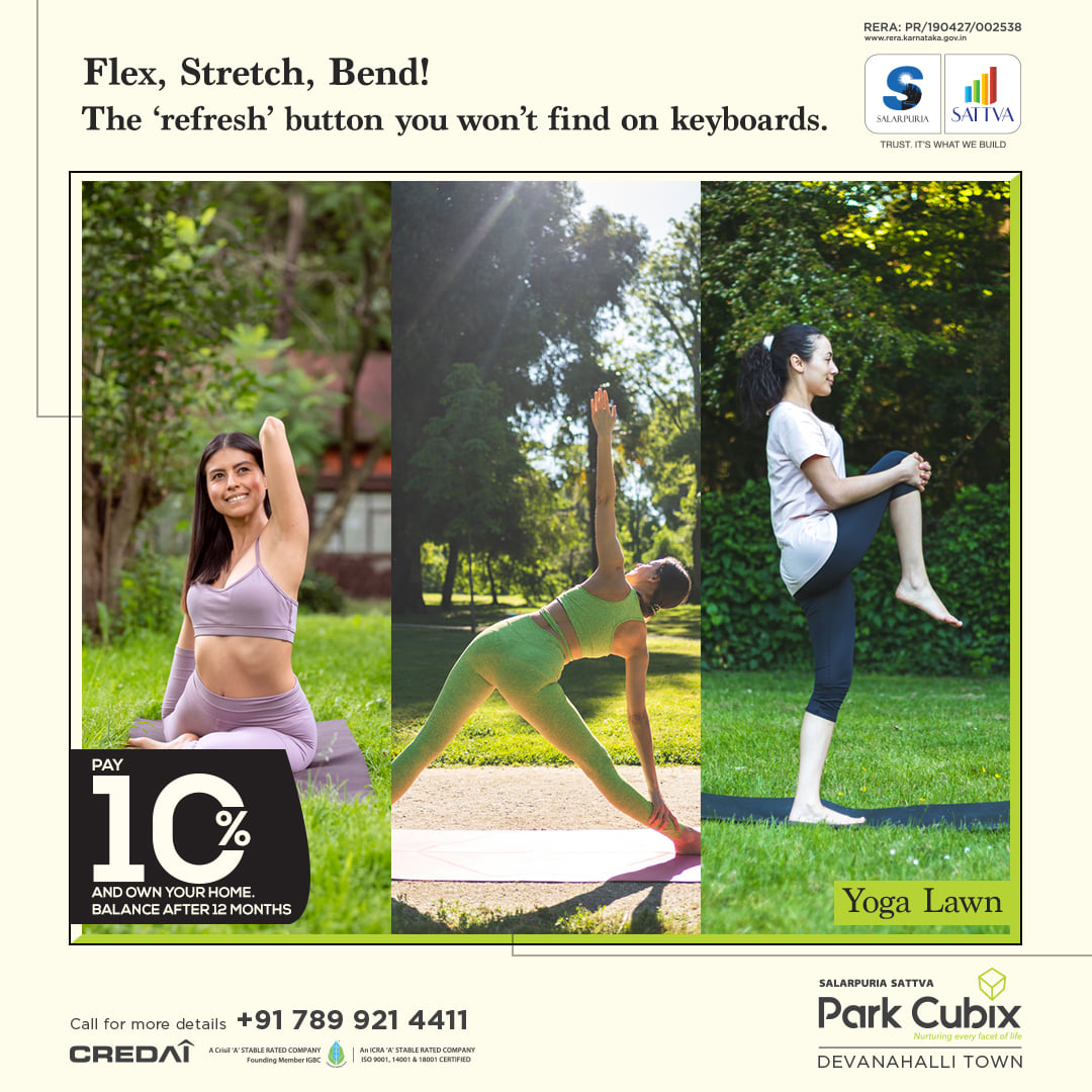 Yoga lown at Salarpuria Sattva Park Cubix, Bangalore