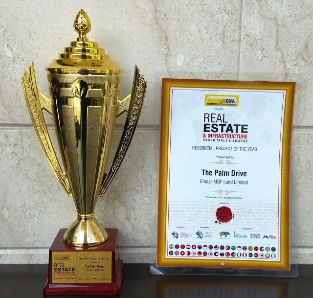 Emaar India’s The Palm Drive project bags ‘Residential Project of the Year’ at DNA 2016