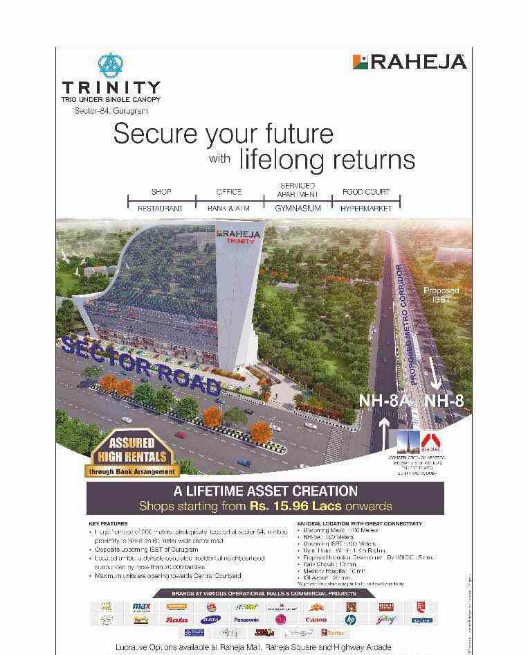Raheja Trinity a lifetime asset creation, invest to secure your future with lifelong returns