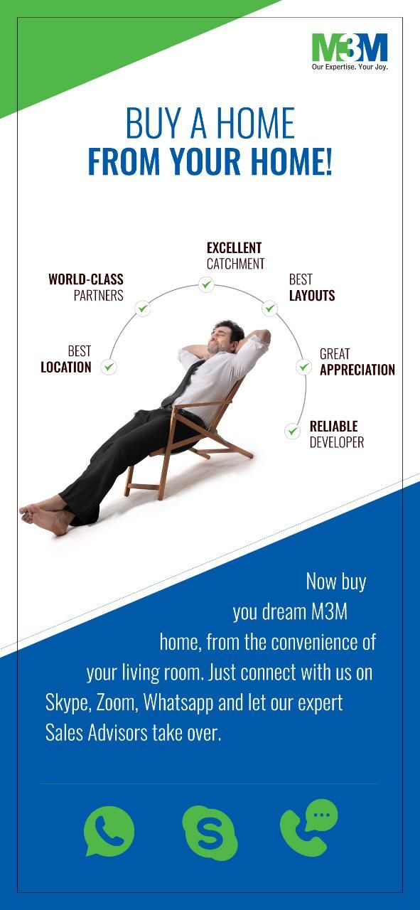 Now buy your dream homes at M3M homes