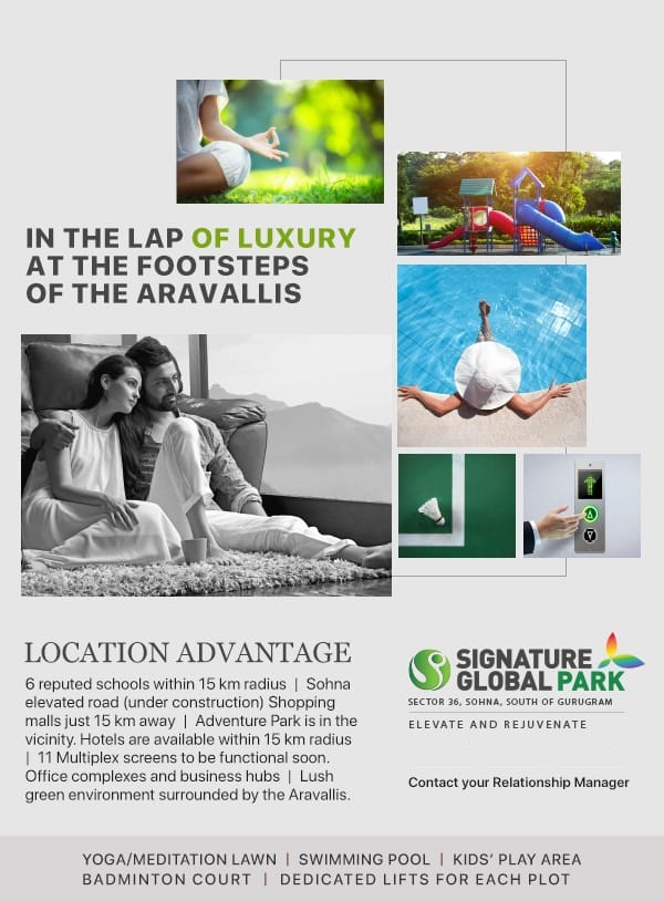 Book Independent Luxury Floors Designed by Padma Bhushan Architect Hafeez Contractor at Signature Global Park in Gurgaon