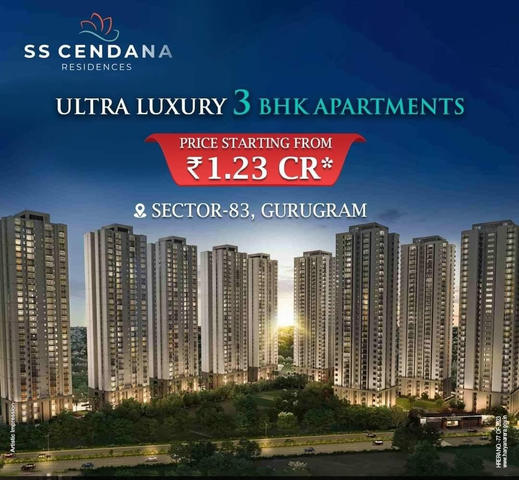 Limited units left book now at SS Cendana Residence in Sector 83, Gurgaon